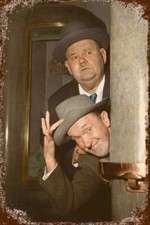 Targa in latta LAUREL & HARDY