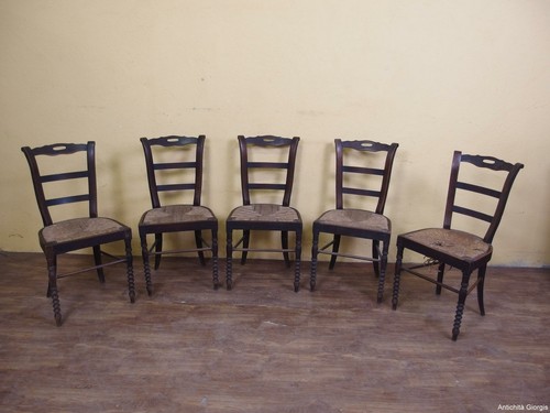 Sedie campagnole in noce - campagnole,