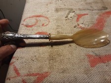 GRANDE VECCHIO CUCCHIAIO PUNZONATO ML 800 LUNGHEZZA 27 CM