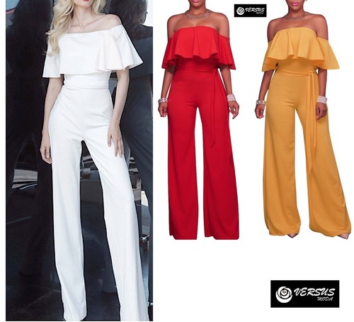 Tuta pantaloni spalle scoperte - pantaloni,