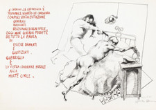 Ugo Attardi (Sori,  1923 – Roma, 2006) OPERA LITOGRAFIA Per la rivoluzione 1968