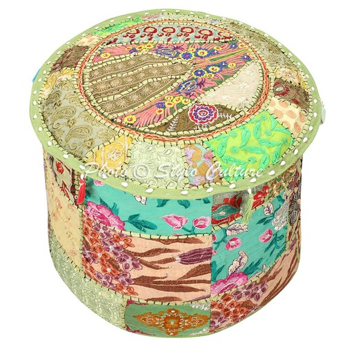 Pouf copri etnico - , rotondo