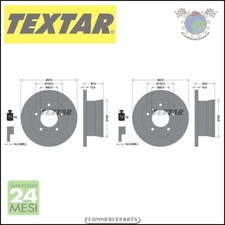 2x Dischi freno Textar PRO