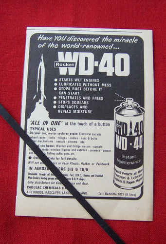 Wd40 rocket aerosol can - rocket,