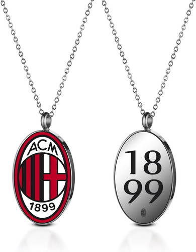Collana con medaglia milan - con,
