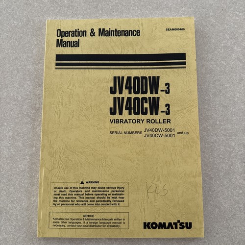 Komatsu jv40dw jv40cw - komatsu, jv40dw-3,jv40cw-3