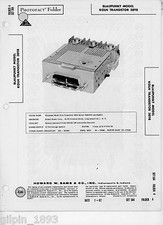 Blaupunkt Model Koln Transistor 3898 Car Radio - Sams Photofact Tech Docs