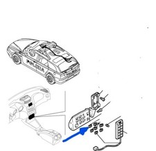 INTERRUTTORE ROSSO PLANCIA ALFA 156 SW POLSTRADA MAREA HLX ORIGINALE 46481113