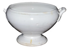 Zuppiera antica in porcellana