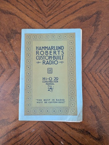 Hammarlund roberts custom - hammarlund,