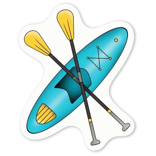 Adesivi decalcomania kayak e - 'kayak,