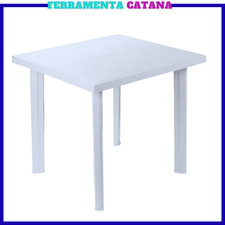 tavolo da giardino in plastica tavolino rettangolare esterno campeggio balcone