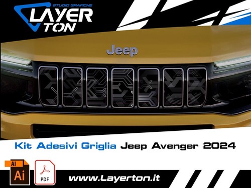 Adesivi griglia anteriore jeep - adesivi,