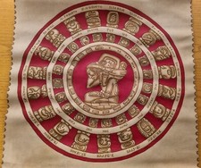 Calendario Maya dipinto su cuoio Palenque Messico