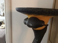 Lampada Piantana Liberty Decò...bronzo con paralume in pasta di vetro.Imponente