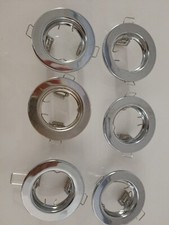 Porta Faretto Tondo Fisso da Incasso Lampadine LED PortafarettI GU10  COB