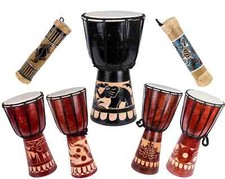 60 Modelli 20cm Bambini Djembe Drum Tamburo Bongo Drum Buschtummel + Istruzioni