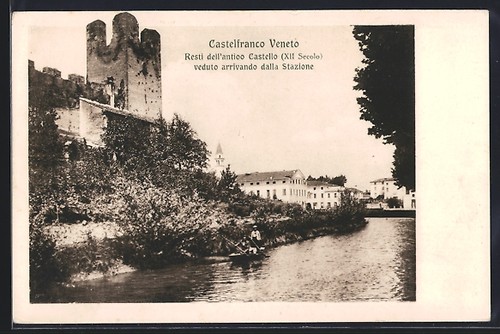 Cartolina castelfranco veneto - castelfranco,