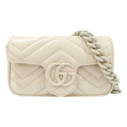 Borsa gucci marmont bianca - bianca, in