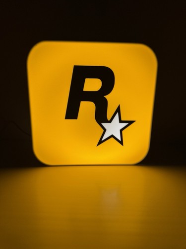 Rockstar games light box - games,