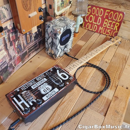 Guitare cigar box - , "route