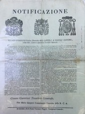 EDITTO 1818 STRACCIONI DI LANA SEGATURA RIMASUGLI OSSA UNGHIE PELO BESTIAME 