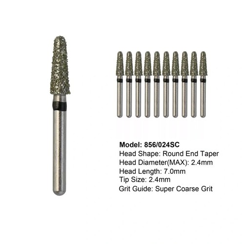 Frese diamantate dentali - 10,