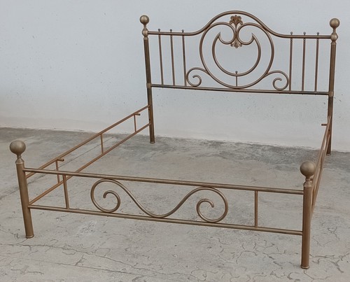 Letto matrimoniale ottone - matrimoniale, in