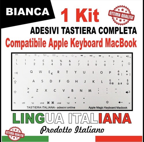 Adesivi tastiera layout - tastiera,
