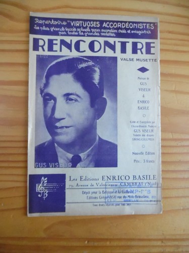 Partition gus viseur accordeon - viseur,