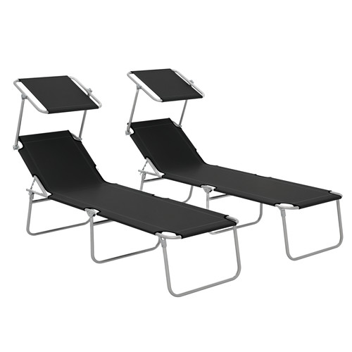 Outsunny set lettini - outsunny, 2