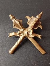 FREGIO ANTICO IN BRONZO MAZZE DA GUERRA SALA D'ARME ARMI ANTICHE