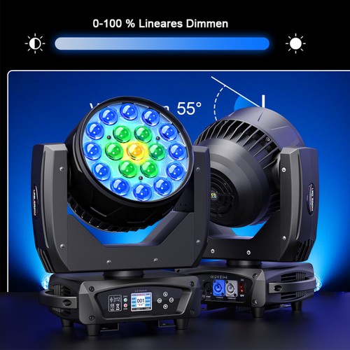 19x20w rgbw moving head beam - 19x20w,