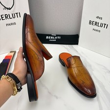 Berluti cyrus scritto ciabatte - cyrus,