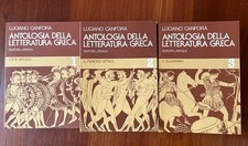 Antologia della Letteratura Greca Luciano Canfora 3 Volumi