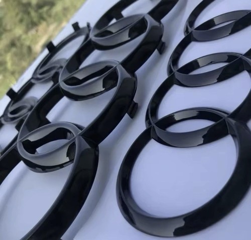 Logo audi nero lucido - logo,