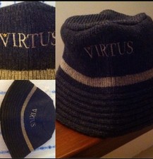 CAPPELLO DA PESCATORE VIRTUS BOLOGNA IN PANNO USATO COME NUOVO RARO INTROVABILE