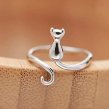 Anello Cuore Gatto Anello