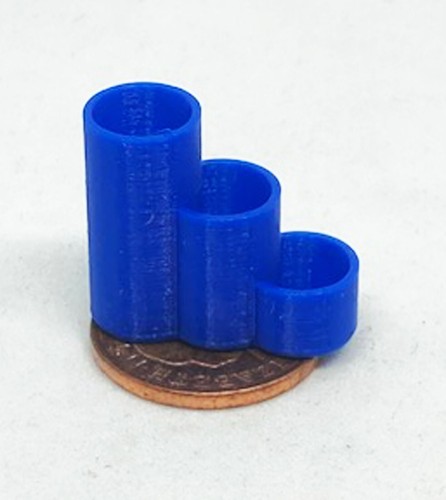 Porta cancelleria plastica blu