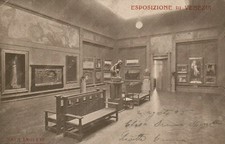1905 VENEZIA Esposizione d'Arte Sala Inglese Cartolina