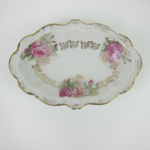 Antico piatto porcellana - , rosa
