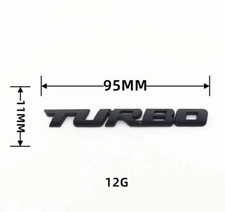 STEMMA LOGO TURBO METALLO NERO