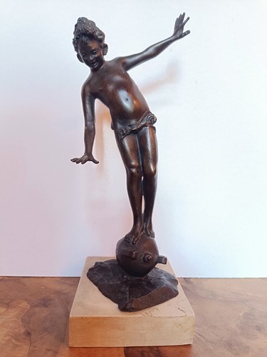 Scultura bronzo acquaiolo - scultura,