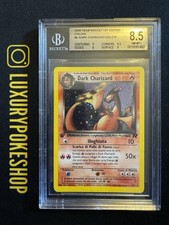 Carta Card Pokemon Dark Charizard Team Rocket Prima Edizione ITA BGS 8.5 NM 4/82