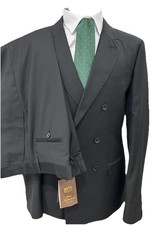ABITO UOMO DOPPIO PETTO NERO