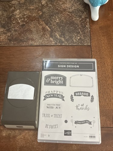 Insegna stampin disegno e - up,