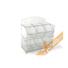 CASSETTIERA CASSETTINI ESPOSITORE PORTA GRANELLE BANCO GELATERIA PASTICCERIA