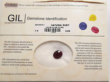 RUBINO NATURALE NON TRATTATO! 3,95 CARATI, CERTIFICATO GIL