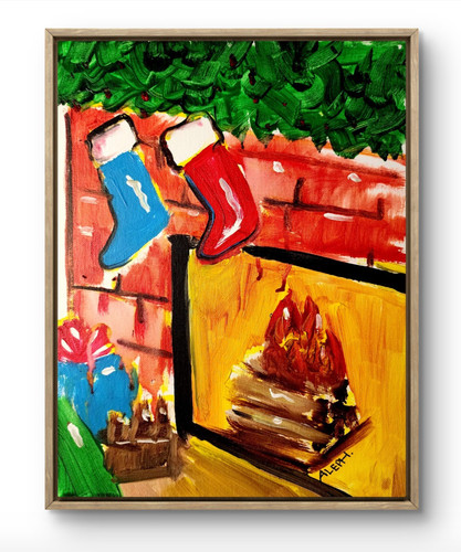 Quadro originale arte natale - arte,