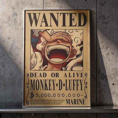 Poster one piece taglia wanted - poster,